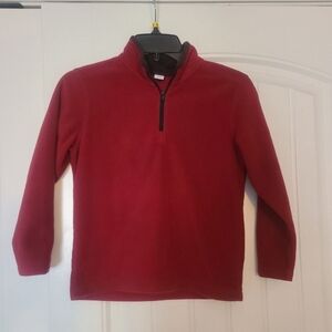 Old Navy Red Boys Long-Sleeve Fleece Pullover Sweater